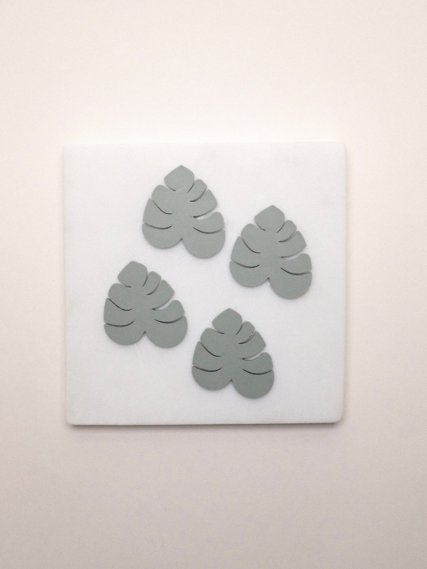 Bead Stoppers - Monstera leaf (pack of 4)